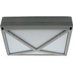 Светильник Ecola LED B4157S накладной IP65 мат. прямоуг./пирамида алюм. 2*GX53 серый
