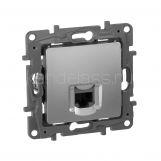 Розетка компьютерная RJ45 5е UTP (алюминий) ETIKA