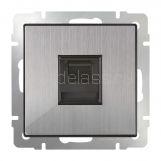 Розетка RG 45 Metallic (глянцевый никель) WERKEL