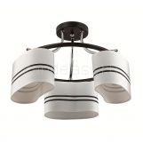 Люстра IVARA 3056/3C Е14 3*40W 220V COMFI хром/черный/ткань LUMION