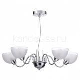 Люстра ALORA 4461/5 E14 5*60W 220V MODERNI хром, белый LUMION