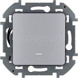 Выключатель 1кл. с подсв. INSPIRIA 10 AX 250 В (алюминий) Legrand
