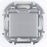 Розетка 1м с з/к (крышка IP44) 16 А 250 В INSPIRIA (алюм.) Legrand