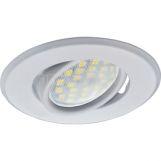 Свет-к Ecola MR16 GU5.3 DH 09 повор. плоск. Белый 25x90