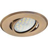 Свет-к Ecola MR16 GU5.3 DH 09 повор. плоск. Бронза 25x90