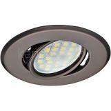 Свет-к Ecola MR16 GU5.3 DH 09 повор. плоск. Черный Хром 25x90