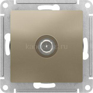 Розетка TV 1db оконечная (шампань) Atlas Design