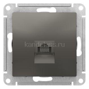 Розетка RJ45 кат.5E (сталь) Atlas Design