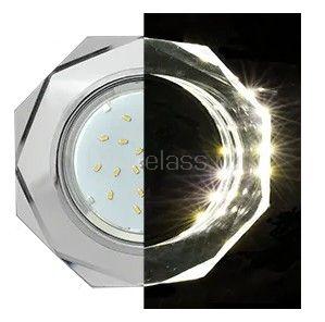 Свет-к Ecola GX53 H4 5312 Стекло 8-уголь. хром-хром 38x133